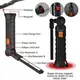 Фонарь поворотный Worklight G52-LED+COB с магнитом и крюком, Кемпинговый складной фонарь