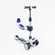 Самокат 3 в 1, с сидением, музыкой, подсветкой "Scooter", Skyper. White/Blue (169291)