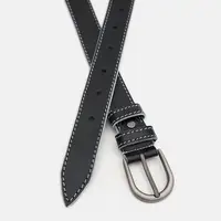 Жіноча шкіряна ремінь шкіряна шкіра 100V1GENW101-BLACK