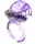 Эрекционное вибро кольцо BOSS Rabbit Vibro Cock Ring Purple