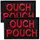 Набор шевронов 2 шт с липучкой Ouch Pouch 5x8 см красный вышитый патч шеврон нашивка