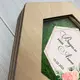Именная коробочка для свадебной церемонии из дерева с акриловой крышкой