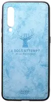 Чехол-накладка TOTO Deer Shell With Leather Effect Case Xiaomi Mi 9 Blue