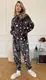 Пижама, домашний костюм AO085 Серый Oversize XL-3XL