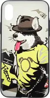 Чохол-накладка PUZOO TPU Case with UV Printing Hip Hop iPhone X RAP Alaskan Grey