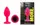 Силиконовая анальная пробка EGZO - Silicone Pink Round Plug Black, size S