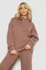 Спортивный костюм женский на флисе, цвет мокко, 247R10765