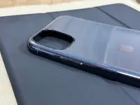Силиконовый чехол для iPhone 11 Pro Max - Глянец с рамкой под металл, Черный