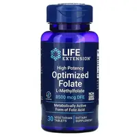 Витамины и минералы Life Extension High Potency Optimized Folate 8500 mcg, 30 таблеток