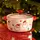 Супница фарфоровая Santa новогодняя  800 (мл) с крышкой Yiwu FM-CS-9A
