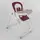 Стульчик для кормления "Toti W-22019". Burgundy and White (96508)