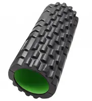 Масажний ролик (роллер) Power System PS-4050 Fitness Foam Roller Black/Green (33x15см.)