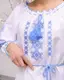 Вышитая детская блуза Яринка с синей вышивкой