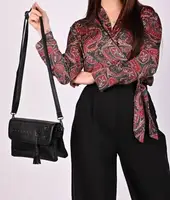 Сумка жіноча чорна код 7-33167