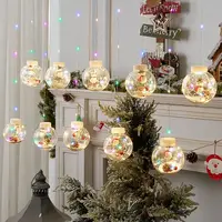 Світлодіодна гірлянда Lesko Y005 Snowman Кольоровий світ 3.5 м святкова новорічна світлові кулі