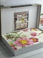 16FHX329 сатинова постільна білизна, євро розмір. Word of dream.