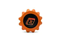 Масажний ролик EasyFit Solid Roller v.1.2s 33х13 см помаранчевий