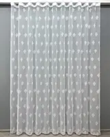 Тюль (5х2,7м.) жаккард. Колір холодний білий. Код 1570т 42-1138