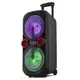 Переносная аккумуляторная колонка с микрофоном KOLAV-2812 8"*2/USB/TF/FM/Bluetooth | Колонка-чемодан