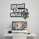 Деревянный настенный декор для комнаты подростка «GTA 5»