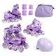 Комплект роликов с защитой SC-601 Best Roller колеса PU светящиеся. Violet (размер 31-34) (186961)