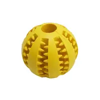 Іграшка-м'яч для собак Pipitao 026631 Yellow D:5,0 см жувальний гумовий