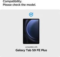 Захисне скло Spigen для Galaxy Tab S9 FE+ Plus - Glas.tR SLIM (1 шт), Clear ( AGL07001)
