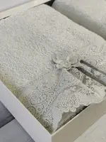 Pupilla 2в1 Romantik gri Бамбуковые полотенца.Турция.