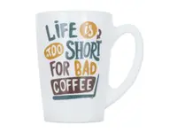 Набір чашок Luminarc New Morning Life is Short P5145 2 шт 320 мл