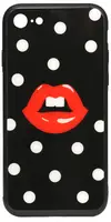 Чехол-накладка TOTO Cartoon Print Glass Case Apple iPhone 7/8/SE 2020 Red Lips