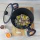 Кастрюля с крышкой VITRINOR CHEF COLLECTION 2112161 24 см 3.8 л черная