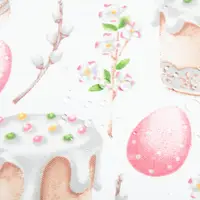 Тканина декоративна скатертина Freedom великдень пудра