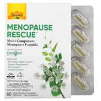 Натуральная добавка Country Life Menopause Rescue, 60 вегакапсул