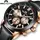 Стильные часы Megalith 8015M | Leather Band Black