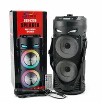 Портативна колонка Sing-e ZQS4239 з мікрофоном і світломузикою • Bluetooth колонка для музики, караоке, дому та відпочинку