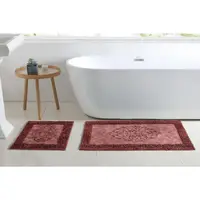 Набір килимків для ванної Arya Tiffany AR-A107214-Burgundy 2 предмета бордовий