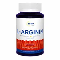 Аминокислота Sunny Caps L-Arginine, 100 капсул
