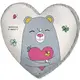 Подушка сердце 3D Бабочки в животе 40х40х7,5 см 3DPS_RSAN022