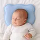 Подушка ортопедическая детская BabyComfort PAPAELLA 27×22×3 см с эффектом памяти, в форме мишки голубая
