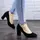 Туфли женские на каблуке Fashion Gata 2068 39 размер 25 см Черный