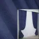 Комплект (2шт. 1,5х2,7м.) готовых штор лён. Цвет синий. Код 1343ш 33-0190