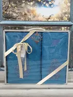 Moz Bantik Sky 2-х подарочный набор полотенец. 480 г/м2. Moz Турция.