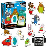 Настольная игра магнитный театр с аудиосказкой Vladi Toys Сказочные голоса Перчатка VT3206-37