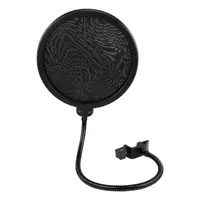 Студийный микрофон Music D.J. M800U со стойкой и поп-фильтром Gold (5007)
