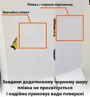 Плівка для приховування дефектів поверхні холодильника-іржі, плям, малюнків (2000х630)