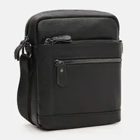 Мужская кожаная сумка Borsa Leather K18817bl-black