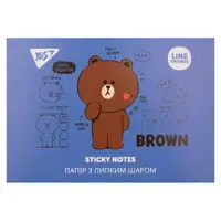 Папір для нотаток з липким шаром YES Line Friends 170334 140 аркушів