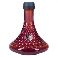 Скляна колба AMY Deluxe модель 072.01 Alu Antique Berry із системою Click Червона