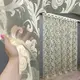 Тюль (3х2,7м.) органза с принтом. Цвет бежевый. Код 1440т 42-0275