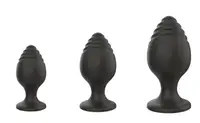 Набор анальных стимуляторов Boss Series - Silicone Anal Plugs Set (2,8 / 3,5 / 4,4 cm)